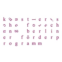 Berliner Förderprogramm Künstlerische Forschung logo