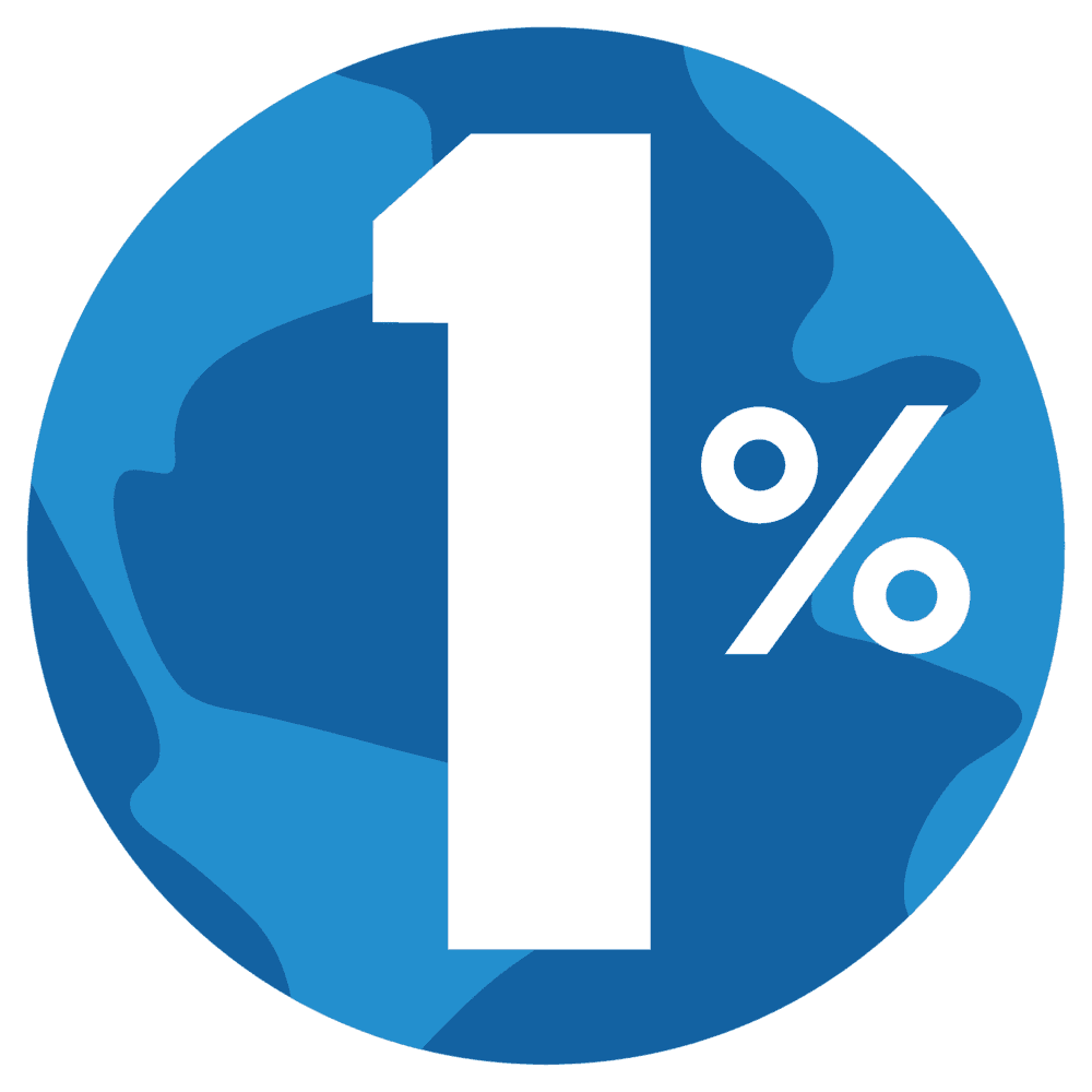 1% for the Planet logo