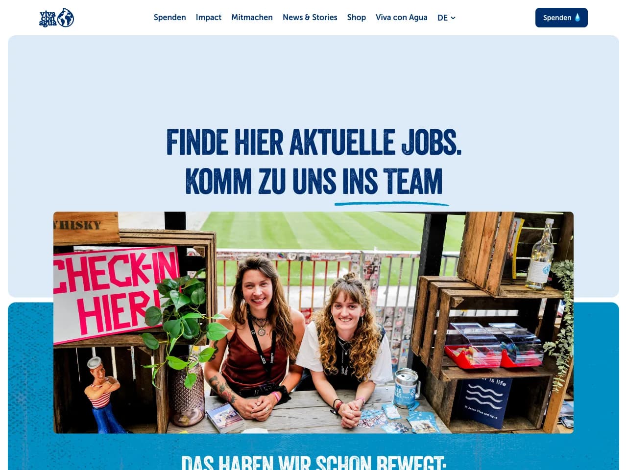 Karriereseite von Viva con Agua de Sankt Pauli e.V.